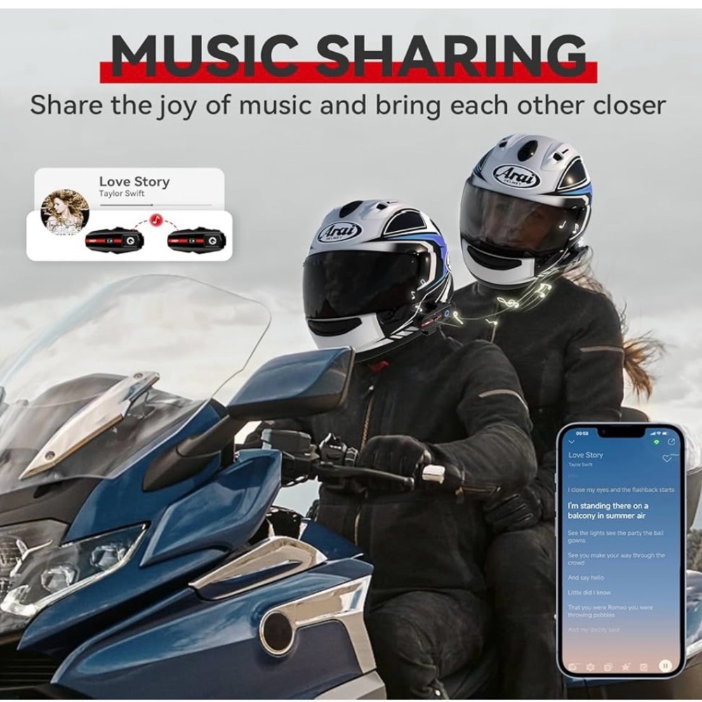 XGP Motorcycle Bluetooth Intercom Set - Picture 8 of 9